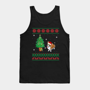 Corgi Merry Xmas Ugly Christmas Tank Top